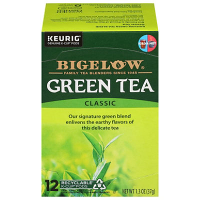 Bigelow Green Tea K Cup Pods Classic 12 0.10 Oz tomthumb