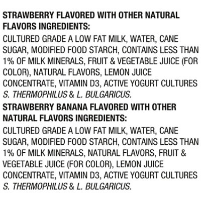 Danimals Strawberry Explosion & Swingin Strawberry Banana Variety Pack Smoothies  Multipack - 18-3.1 Fl. Oz. - Image 4