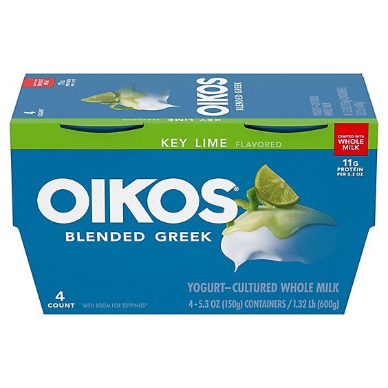 Oikos Greek Yogurt Blended Key Lime - 4-5.3 Oz