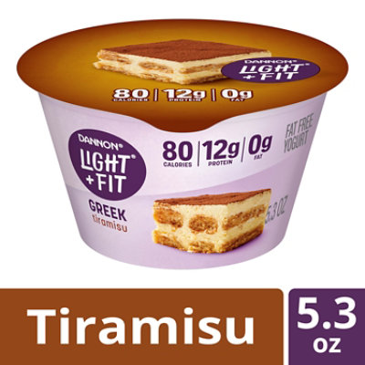 Light + Fit Greek Tiramisu Nonfat Gluten Free Yogurt - 5.3 Oz - Image 1