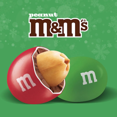 M&M'S Holiday Peanut Milk Chocolate Christmas Candy Gift Box - 3.1 Oz - Image 2