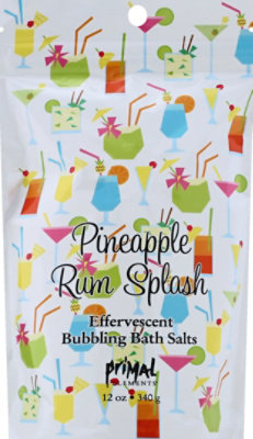 Pineapple Rum Splash Bubbling Bath Salts - 12 Oz - Image 2