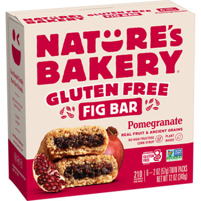 Natures Bakery Fig Bar Gluten Free Pomegranate - 6-2 Oz - Image 1