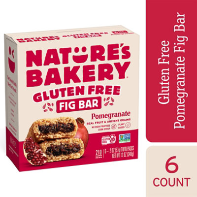 Natures Bakery Fig Bar Gluten Free Pomegranate - 6-2 Oz - Image 2