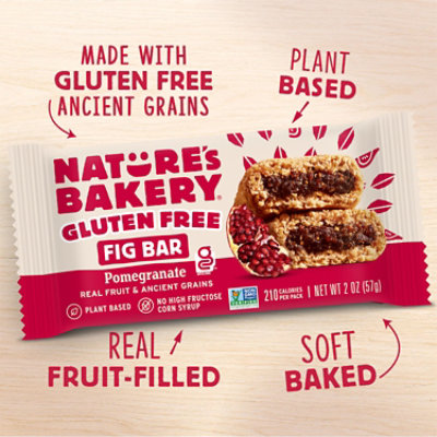 Natures Bakery Fig Bar Gluten Free Pomegranate - 6-2 Oz - Image 5