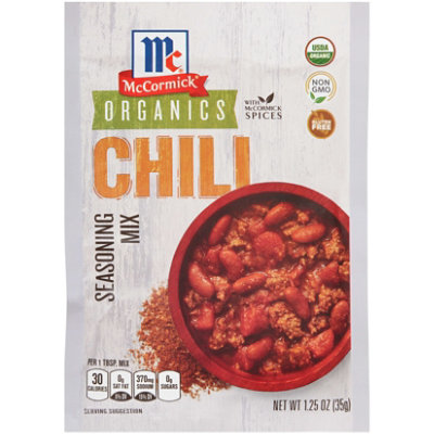 McCormick Organic Chili Seasoning Mix 1.25  Oz - Image 1