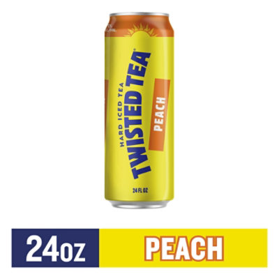 Twisted Tea Brewing Hard Iced Tea Peach Cans - 24 Fl. Oz.