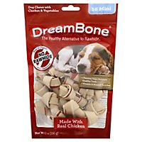 DreamBone Dog Chews Vegetable & Chicken Mini 16 Count - 9 Oz - Image 3
