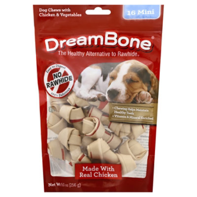 DreamBone Medium Chews With Real Chicken Rawhide-Free Chews For Dogs 4 Count Bag - 11 Oz - Image 3