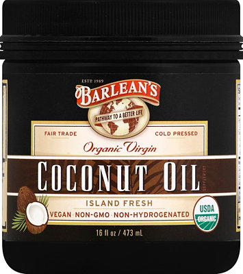 Barleans Organic Virgin Coconut Oil - 16 Oz - Image 2