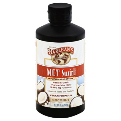 Barleans Coconut Mct Omega Swirl - 16 Oz