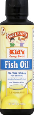 Barleans Kids Lemonade Fish Oil Omega Swirl - 8 Oz - Image 2