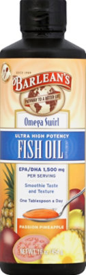 Barleans Passion Pineapple High Potency Fish Oil Omega Swirl - 16 Oz - Image 2