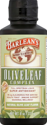 Barleans Olive Leaf Complex  Natural - 8 Oz - Image 2