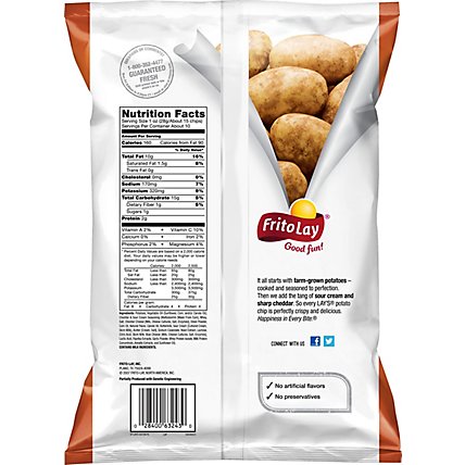 Lays Potato Chips Cheddar & Sour Cream Family Size! - 9.75 Oz - Image 6