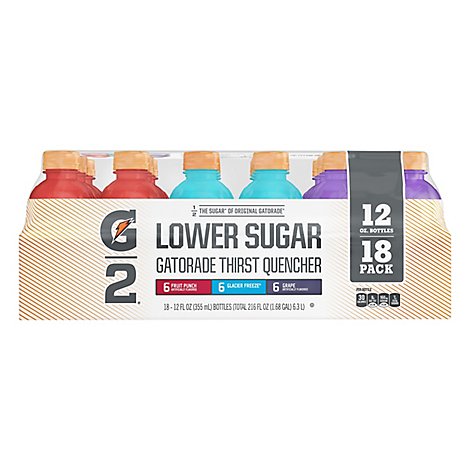 Gatorade G2 Thirst Quencher Low Sugar Variety Pack - 18-12 Fl. Oz.