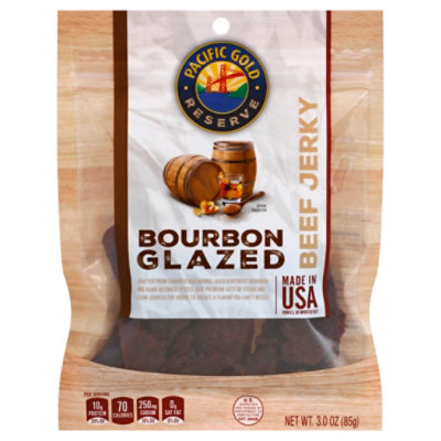 Pacific Gold Beef Jerky Bourbon Glazed 3 Oz JewelOsco