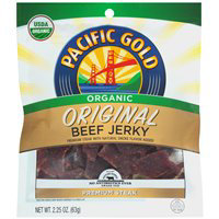 Pacific Gold Beef Jerky Top Round Steak Original - 2.25 Oz