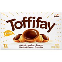 Toffifay Hazelnut Chocolate Caramel Candy Box 12 Count - 3.5 Oz