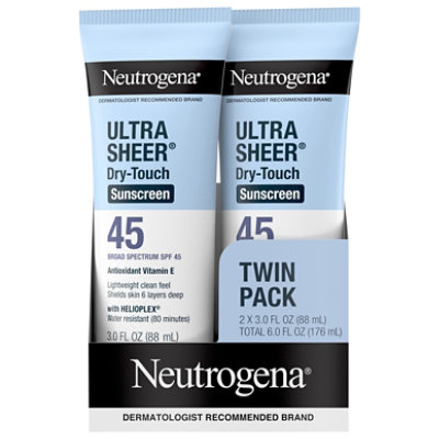 Neutrogena Ultra Sheer Lotion Spf 45 - 2-3 Fl. Oz. - Image 2