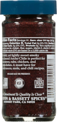Morton & Bassett Ancho Chile Ground - 2.3 Oz - Image 4