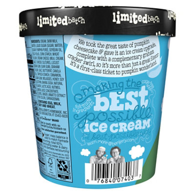 Ben & Jerry's Ice Cream Pumpkin Cheesecake - 16 Oz - Image 5