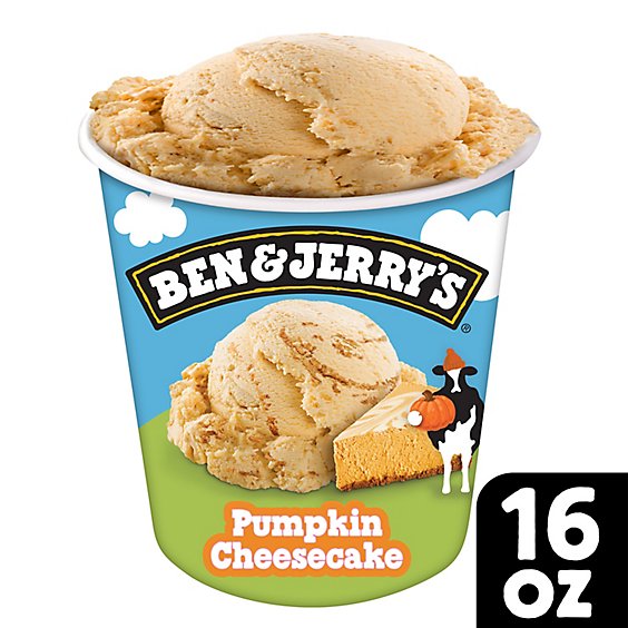 Ben & Jerrys Ice Cream Pumpkin Cheesecake 1 Pint - 16 Oz