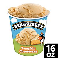 Ben & Jerrys Ice Cream Pumpkin Cheesecake 1 Pint - 16 Oz - Image 1