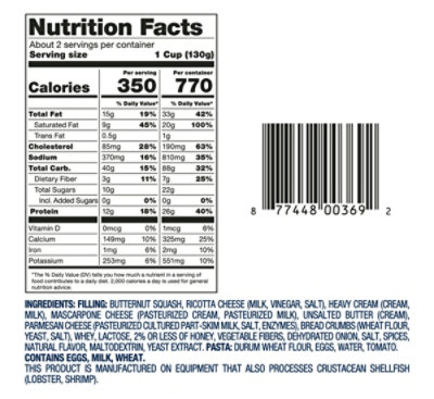 Rana Ravioli Butternut Squash - 10 Oz - Image 3