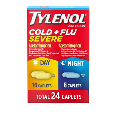 Tylenol Cold Flu Severe Cplt - 24 Count