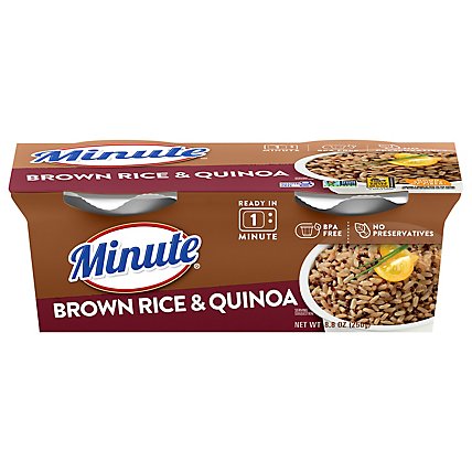 Minute Ready to Serve! Rice Microwaveable Brown Rice & Quinoa Cup - 8.8 Oz - Image 2