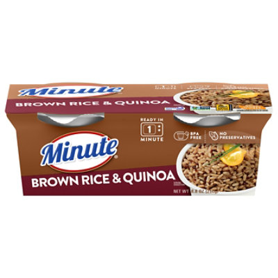 Minute Brown Rice And Quinoa Ready to Serve In Cup 2 Count - 8.8 Oz