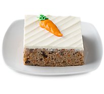 Bakery Cake Gourmet Slice Carrot - Each (1130 Cal)