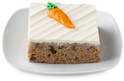 Bakery Cake Gourmet Slice Carrot - Each (1130 Cal)