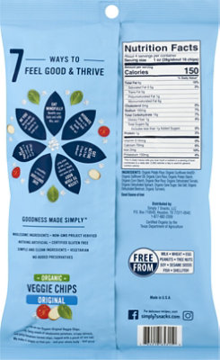 Simply 7 Organic Veggie Chips Original - 4 Oz - Image 6
