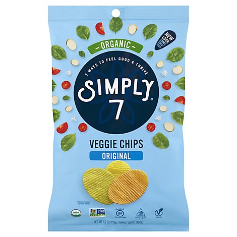 Simply 7 Organic Veggie Chips Original - 4 Oz
