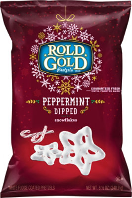 ROLD GOLD Pretzels Peppermint Dipped Snowflakes - 8.5 Oz - Image 2
