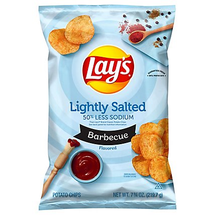 Lays Potato Chips Lightly Salted Barbecue - 7.75 Oz - Image 2