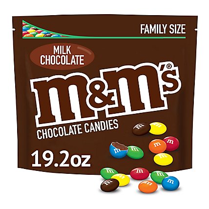 M&M'S Milk Chocolate Candy Family Size Bag - 19.2 Oz - Image 1