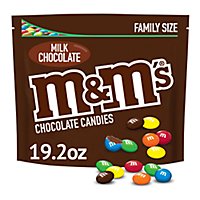 M&M'S Milk Chocolate Candy Family Size Bag - 19.2 Oz - Image 1