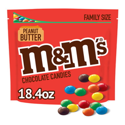 M & M Peanut, Strawberry Nut, Family Size Chocolate Candies - 18.4 oz,  Nutrition Information
