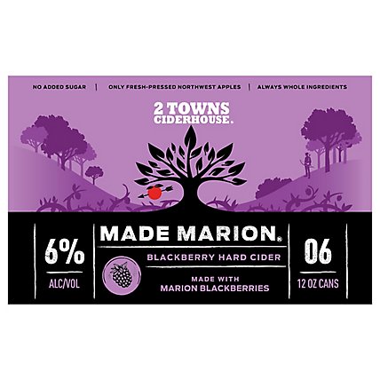 2 Towns Ciderhouse Made Marion In Cans - 6-12 Fl. Oz. - Image 2