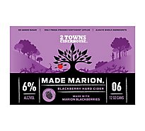 2 Towns Ciderhouse Made Marion In Cans - 6-12 Fl. Oz.