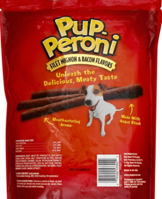 Pup-Peroni Dog Snacks Filet Mignon & Bacon Flavors Pouch - 25 Oz - Image 3