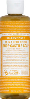 Dr Bronner Soap Liq Citrus Orange - 8 Oz - Image 2