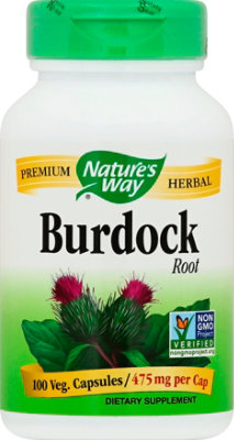 Natures Way Burdock Root Org - 100 Count - Image 2