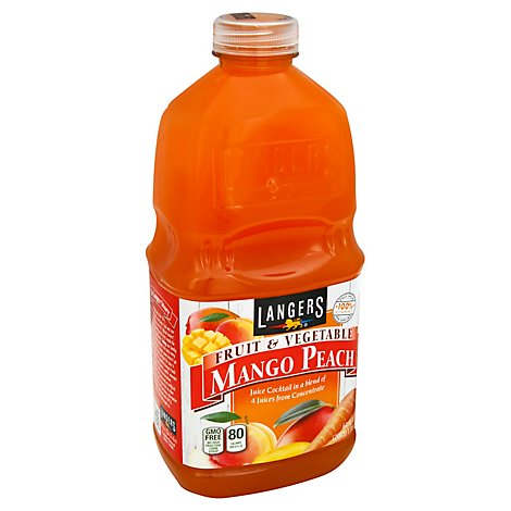 Langers Fruit & Vegetable Mango Peach - 8-64 Oz