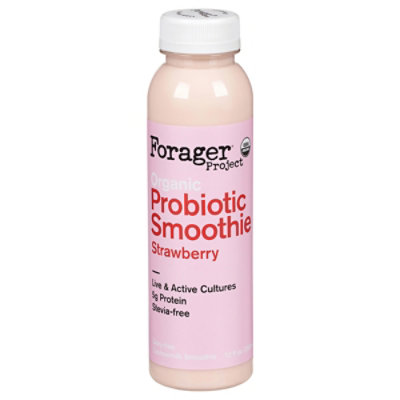 Forager Project Organic Plant Shake Probiotic Dairy Free Strawberry - 12 Fl. Oz. - Image 3