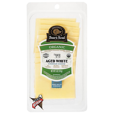 Boars Head Cheese Simplicity Cheddar White Per Slice - 5 Oz