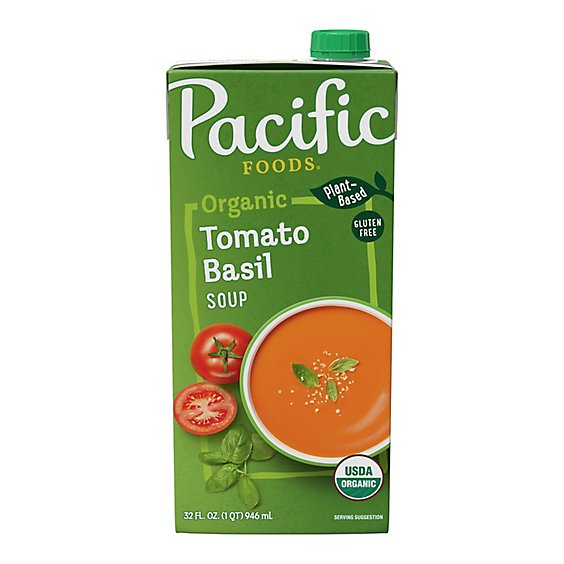 Pacific Foods Organic Tomato Basil Soup - 32 Fl Oz